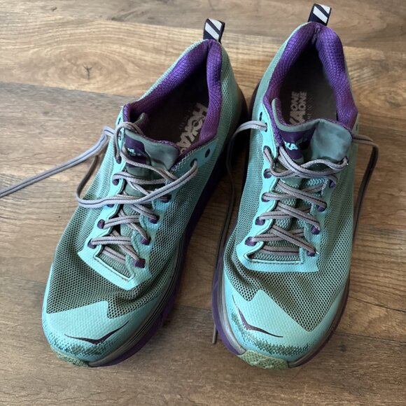 Hoka One One Challenger  Hiking Women's Size 9 Teal Athletic Running Shoes Walk - Picture 1 of 6